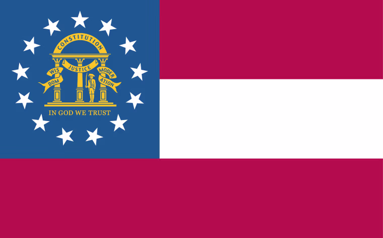 Flag Of The State Of Georgia