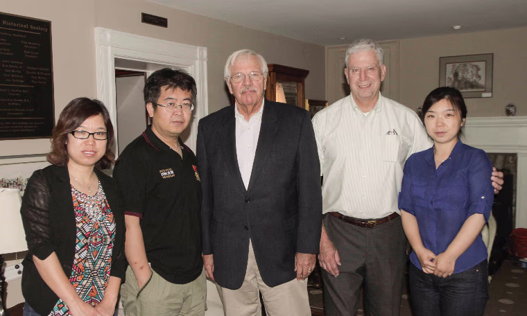 Producer Hu Yong Fang, Director Qi Shaohua, DHS Exec. VP Syd Martin, DHS President Stu Abramson, Associate Producer Zhangwei