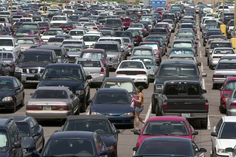 Image: ASU parking lot