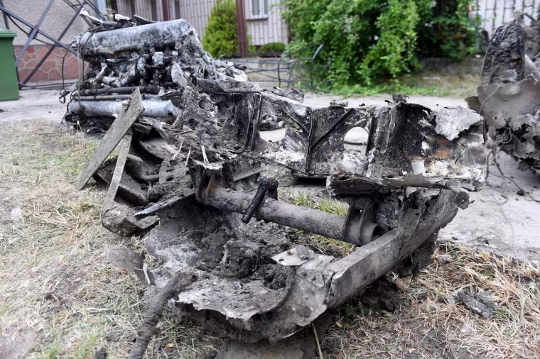 Image: The recovered remains of the Soviet fighter bomber