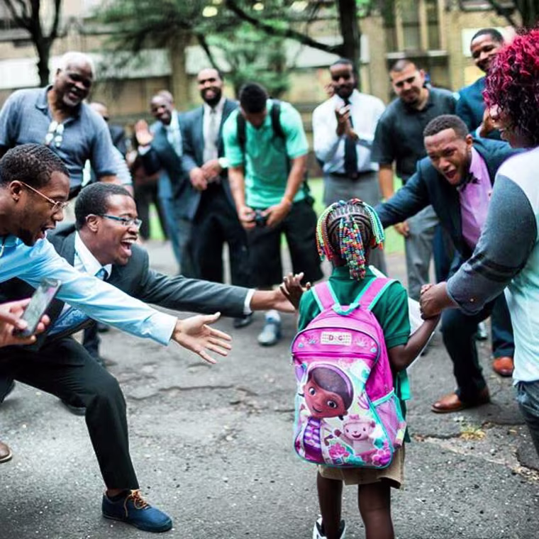 MLK Elementary High Fives