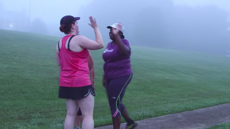 Mirna on her morning run.