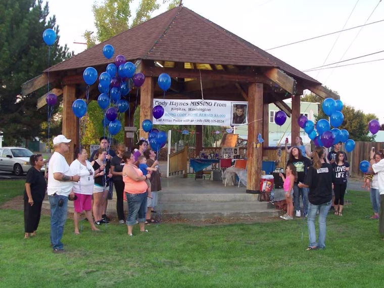 Each year, a group comes together to hold a memorial for Cody Haynes, who disappeared in September 2004.