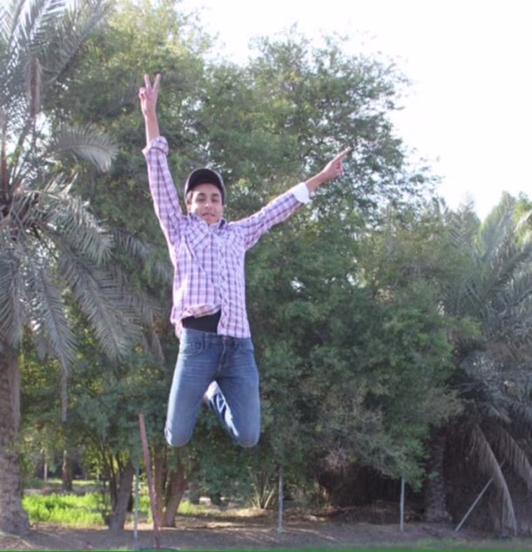 IMAGE: Al Mohammed al-Nimr jumping
