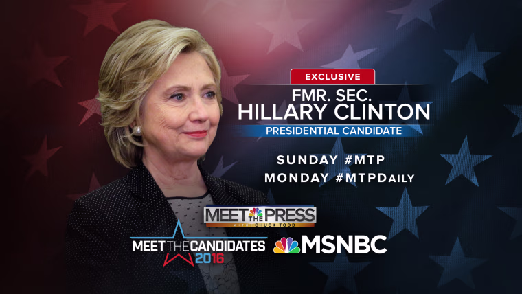 Hillary Clinton on Meet the Press and MSNBC Promo 092715