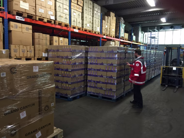 Image: Red Cross Logistics Center Germany