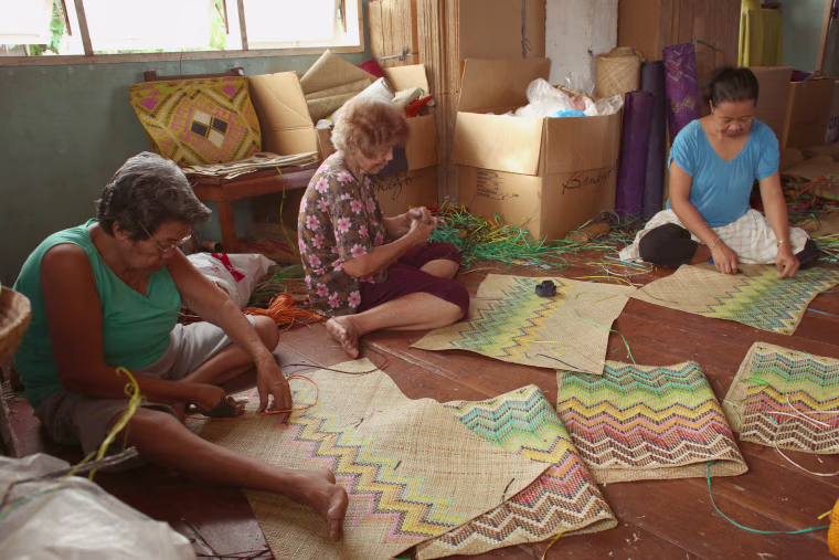 The Banago brand continues to work with local artisans and farmers in the Philippines to secure livelihoods and give opportunities to rebuild lives following Typhoon Haiyan in 2013.