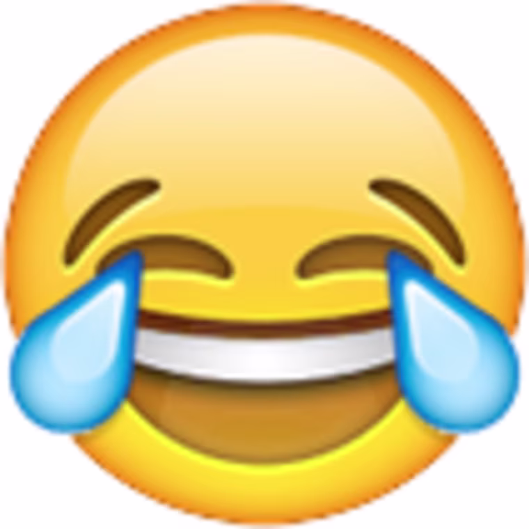 IMAGE: 'Tears of joy' emoji