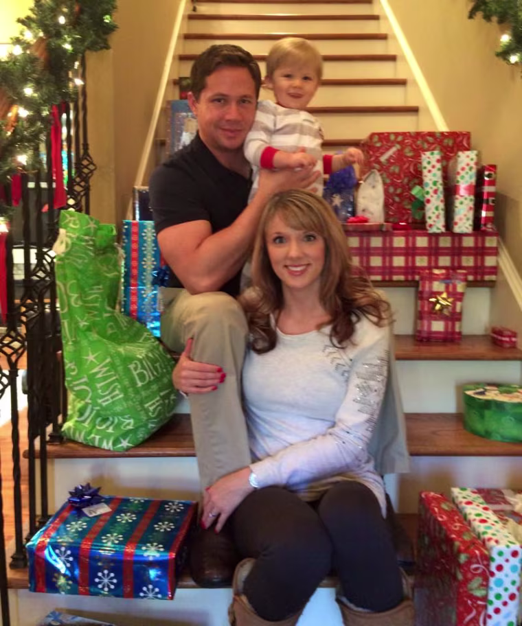 Bobby and Rayena Wesson and their son Deacon in 2014