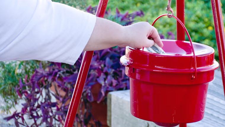 Donating money