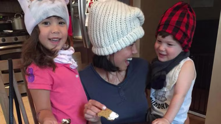 Angie Goff with kids