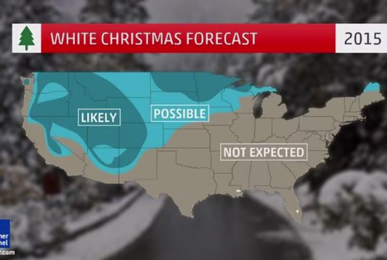 Image: The El Nino effect means few will see a white Christmas in 2015.