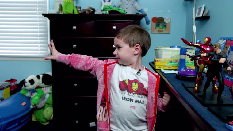 Max Levy was featured in an Iron Man comic book after Marvel caught wind that his family called him “Iron Max” because of a disk inserted into his chest to treat his hemophilia.