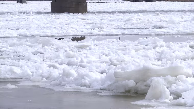 IMAGE: Rock River ice jam in Illinois