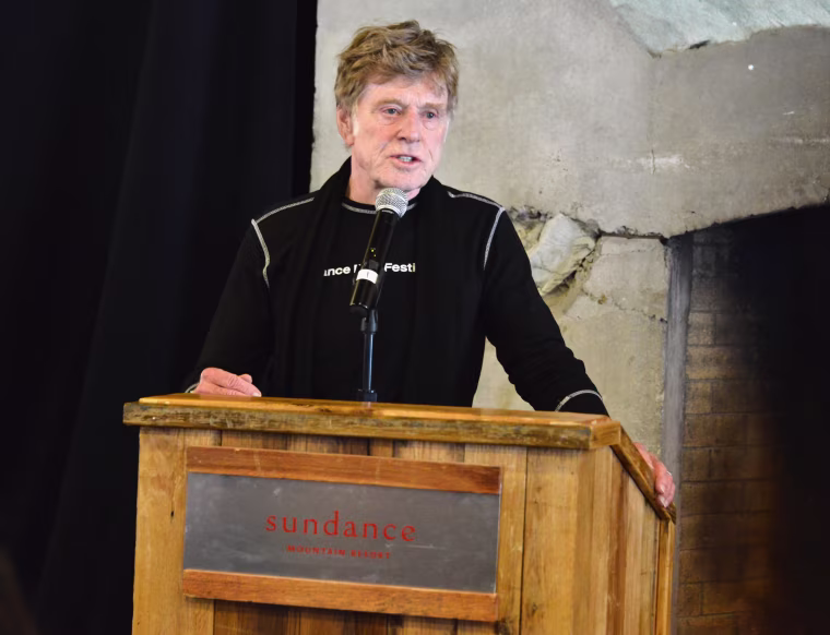 Sundance Institute President and Founder Robert Redford speaks at the Directors' Brunch during the 2016 Sundance Film Festival at Sundance Resort on January 23, 2016 in Provo, Utah.
