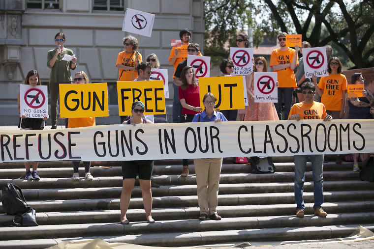 IMAGE: Anti-gun protest at University of Texas at Austin