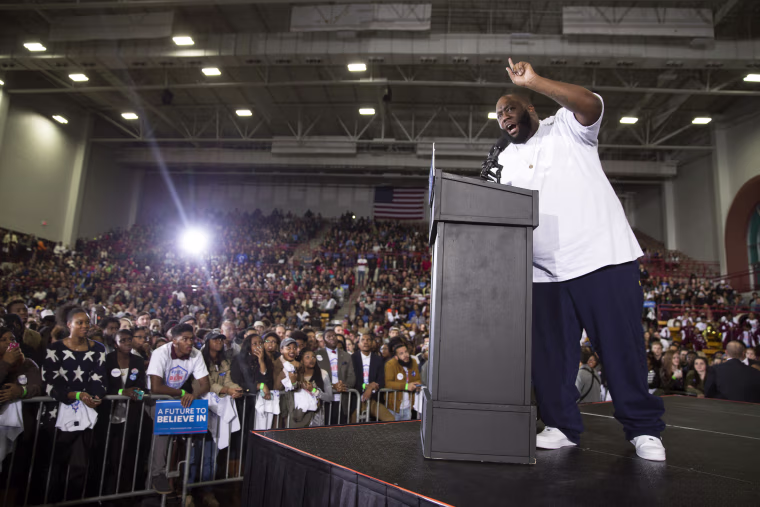IMAGE: Killer Mike at Sanders rally