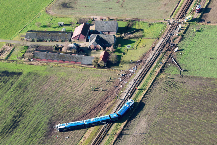 Image: Several injured in train accident in the Netherlands