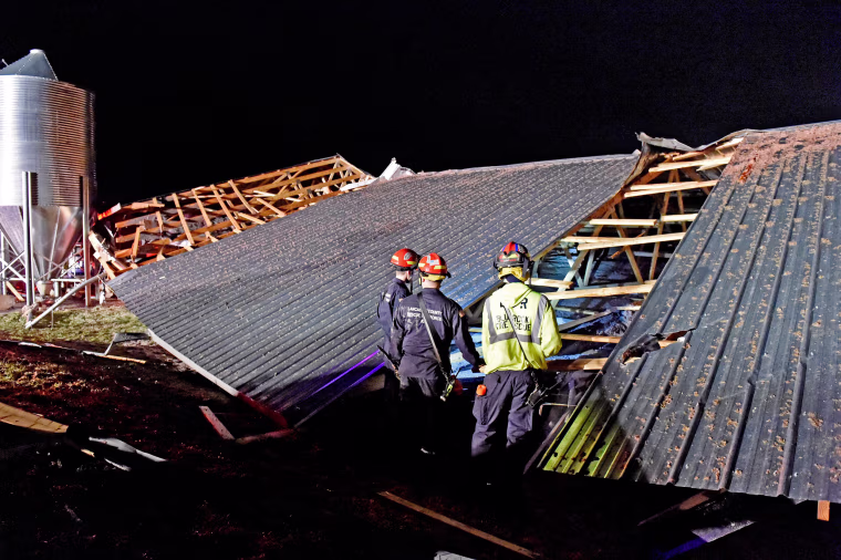 Image: East Coast Storms Penn Workers