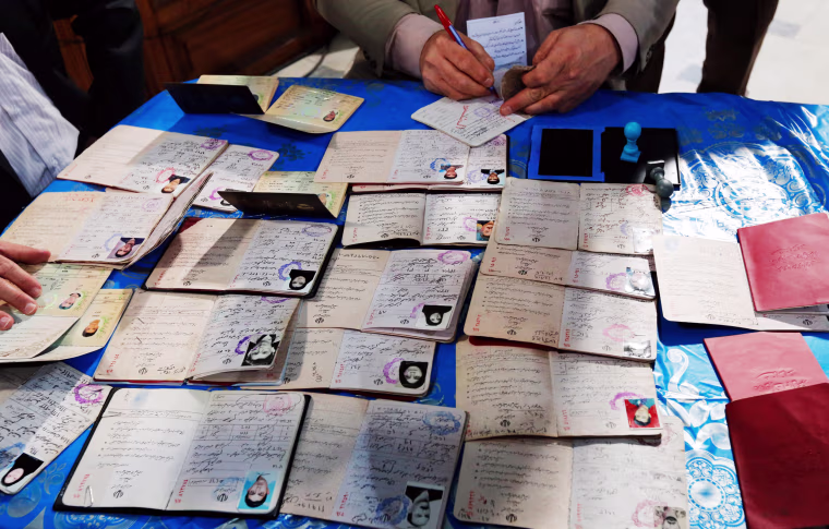 Image: Iran Elections IDs