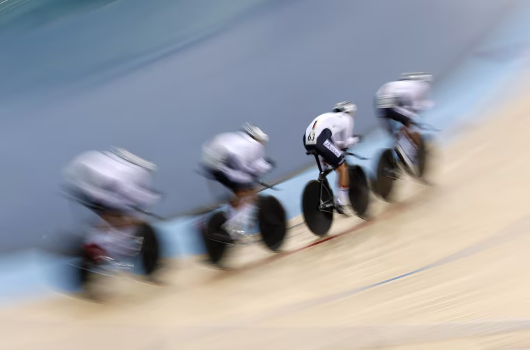 Image: TOPSHOT-CYCLING-WORLD-TRACK