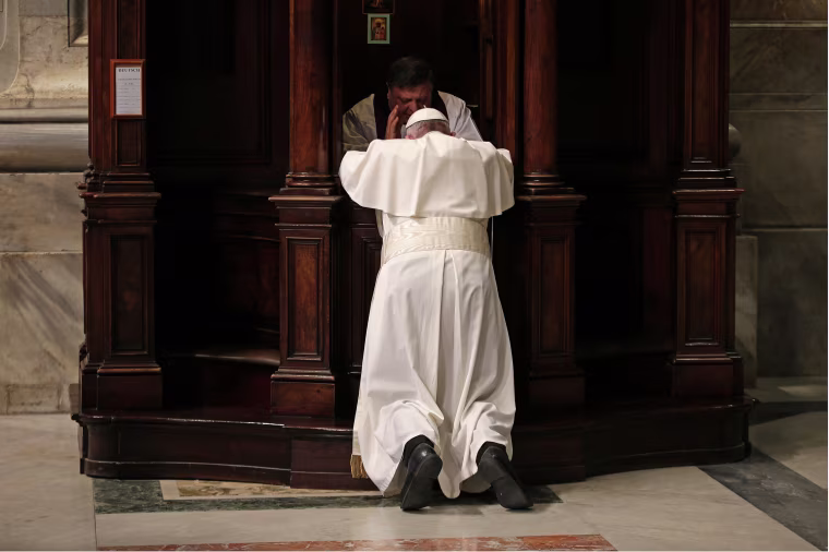 Image: TOPSHOT-VATICAN-POPE-PENITENTIAL