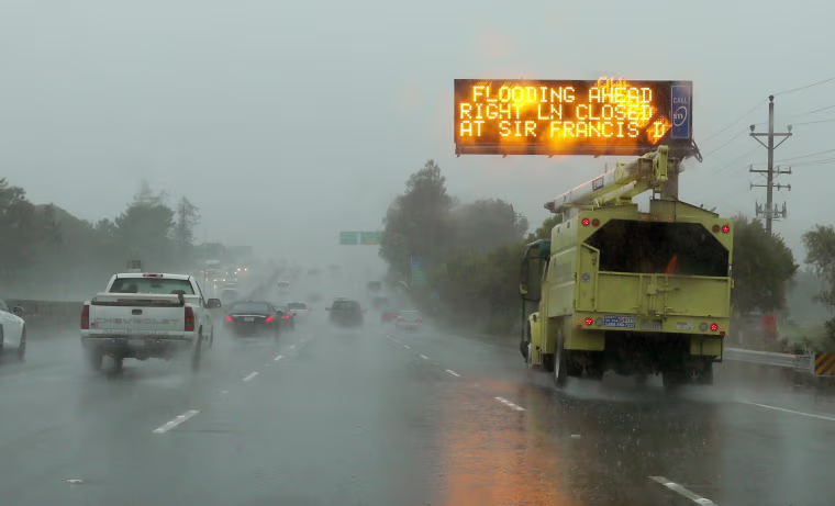 Image: California storm 2016 March
