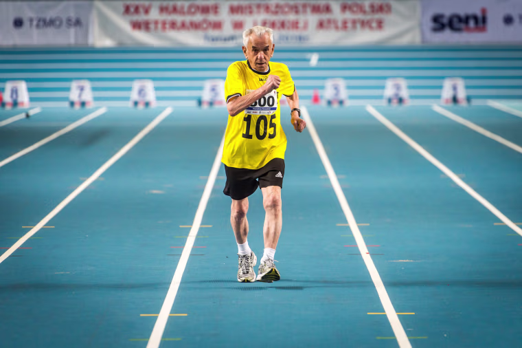 Image: 105-year-old athlete Stanislaw Kowalski