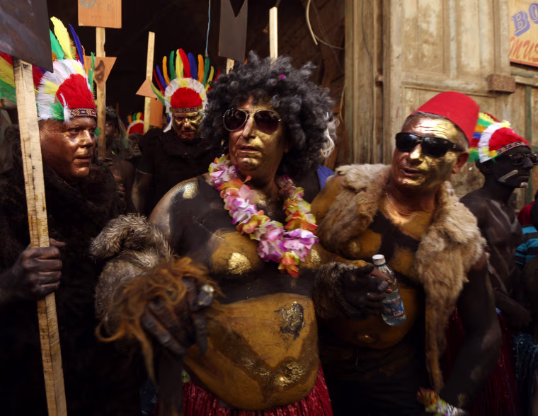 Image: Revelers take part in the Zambo carnival held in the northern Lebanese city of Tripoli