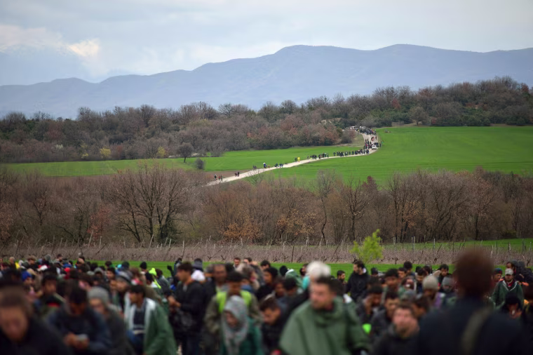 Image: TOPSHOT-GREECE-MACEDONIA-MIGRANTS