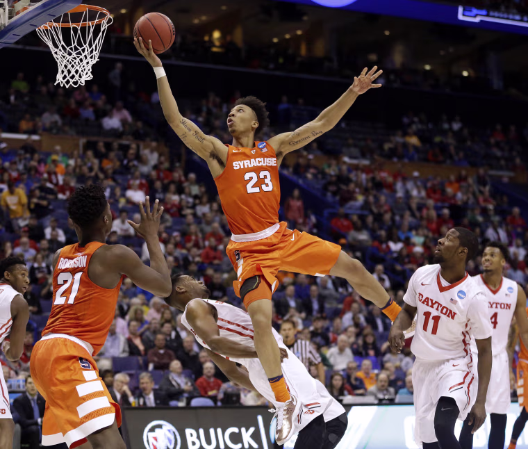 Image: Scoochie Smith, Dyshawn Pierre, Malachi Richardson, Tyler Roberson