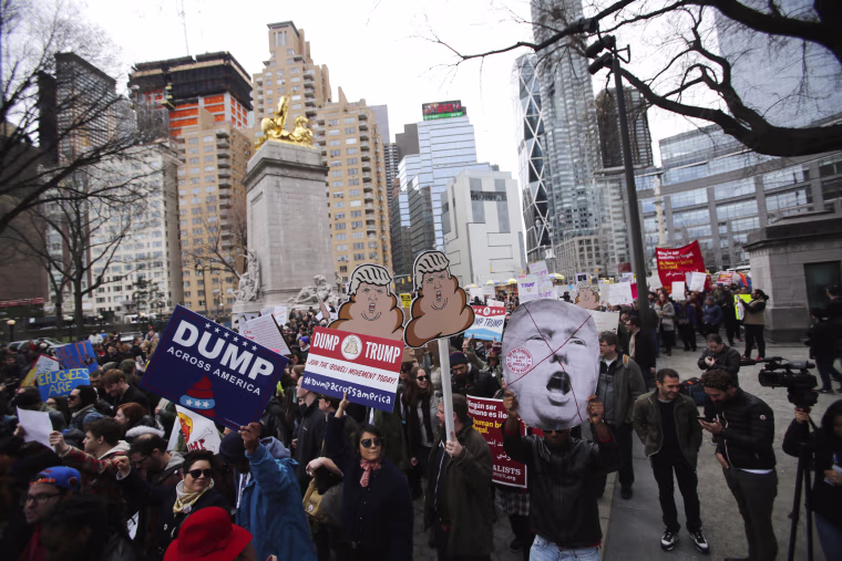 Image: Anti-Trump Rally Held In New York City