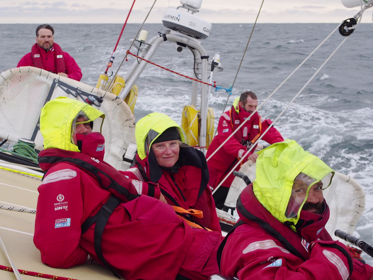 Image: Clipper crew member Sarah Young