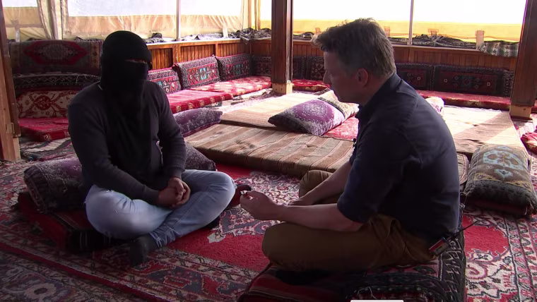 Image: Alleged ISIS defector and Richard Engel