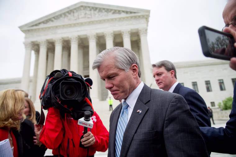 Image: Bob McDonnell leaves the Supreme Court