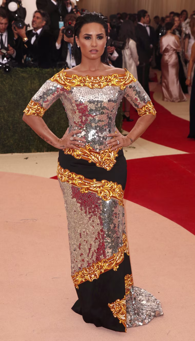Image: Demi Lovato arrives for the gala