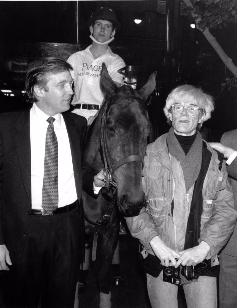 Image: Donald Trump and Andy Warhol