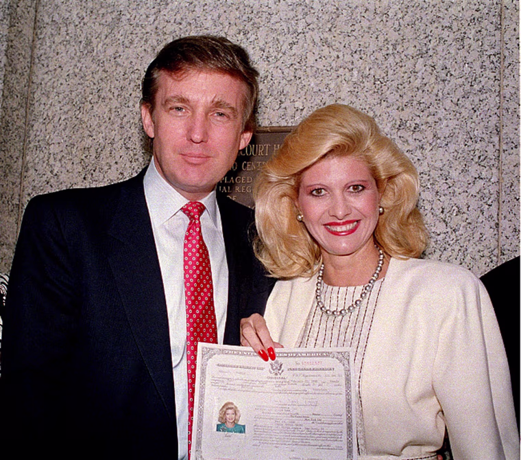 Image: Donald Trump and his wife, Ivana