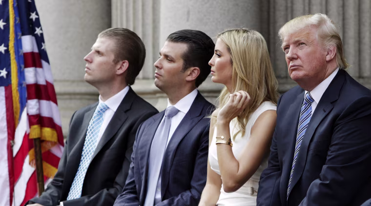 Image: Trump family attends ground breaking of new hotel in Washington