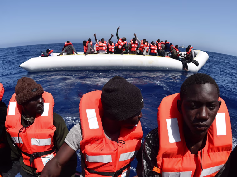 Image: TOPSHOT-ITALY-REFUGEES-AQUARIUS-SEA-IMMIGRATION-LIBYA