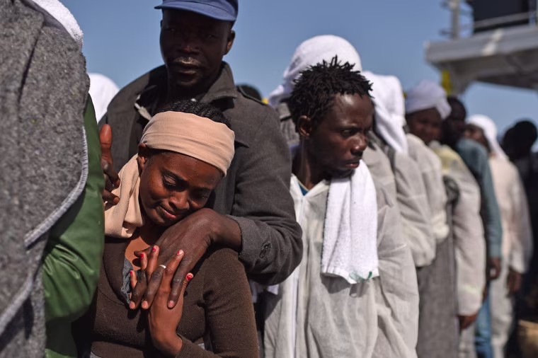 Image: ITALY-REFUGEES-AQUARIUS-SEA-IMMIGRATION-LIBYA-RESCUE