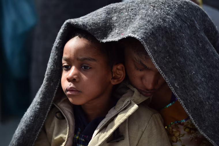 Image: TOPSHOT-ITALY-REFUGEES-AQUARIUS-SEA-IMMIGRATION-LIBYA-RESCUE
