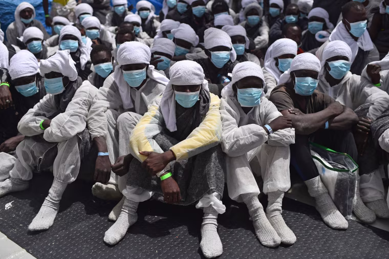 Image: ITALY-REFUGEES-AQUARIUS-SEA-IMMIGRATION-LIBYA-RESCUE