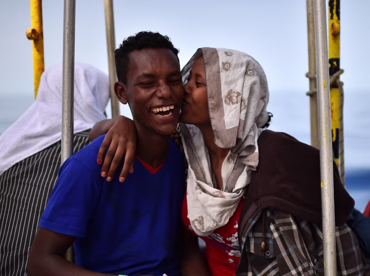 Image: ITALY-REFUGEES-AQUARIUS-SEA-IMMIGRATION-LIBYA-RESCUE