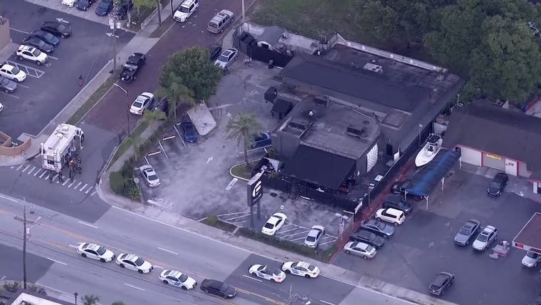 Aerial view of the Pulse Nightclub.