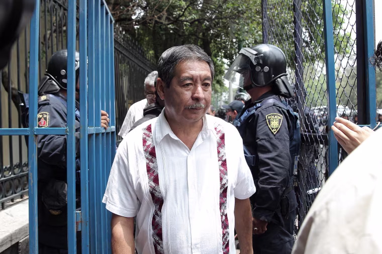 Image: CNTE Union teacher leader Ruben Nunez arrested