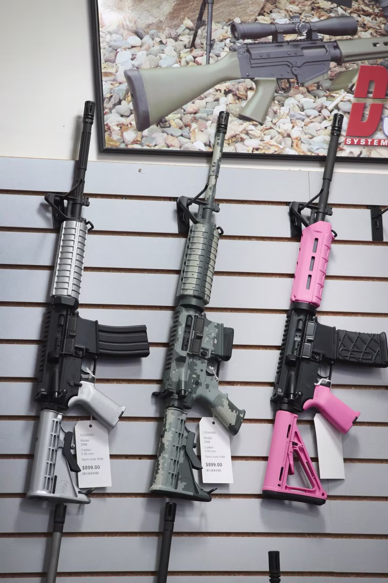 Image: AR-15 rifles build by DSA Inc.