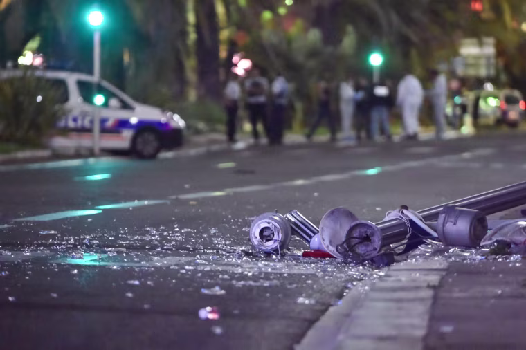 Image: Truck crashes into Bastille Day crowd, Nice, France - 15 Jul 2016
