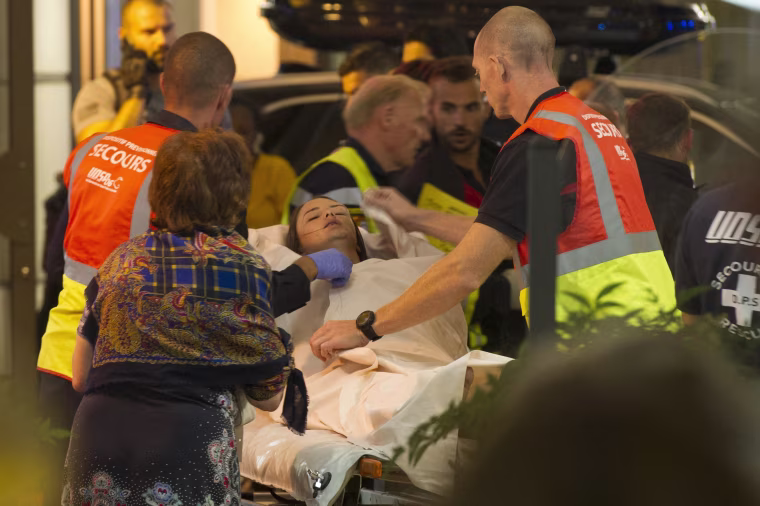 Image: Truck crashes into crowd at Bastille Day celebrations in Nice