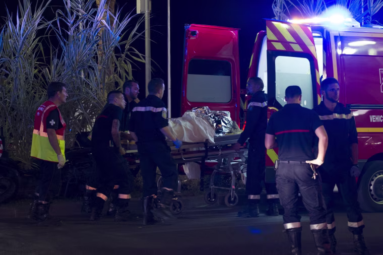 Image: Truck crashes into crowd at Bastille Day celebrations in Nice